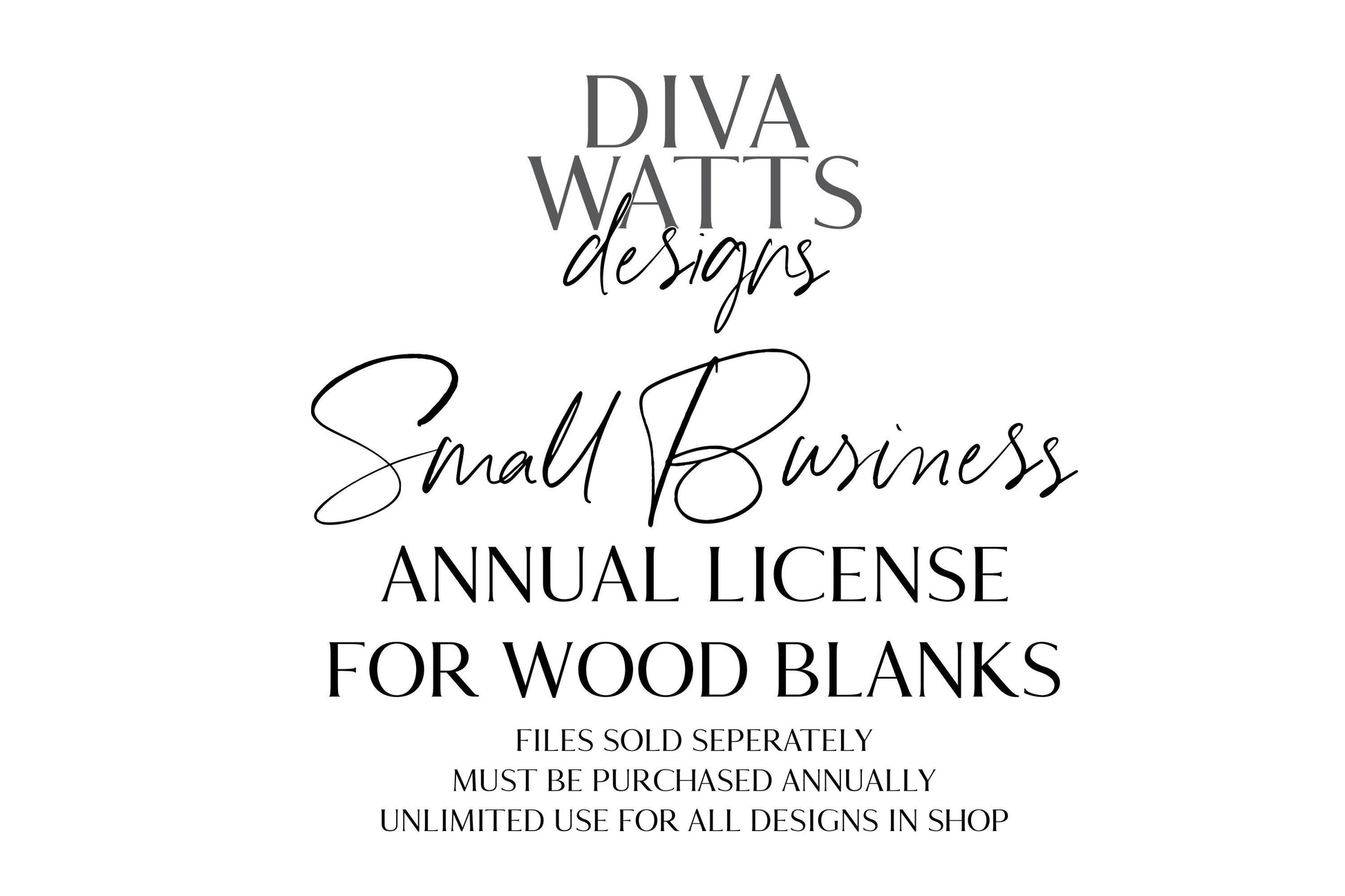 Small Business License for Unfinished Wood Blanks | Annual Commercial License for SVG Files | Sell DIY Wood Kits | Blanks Extended License