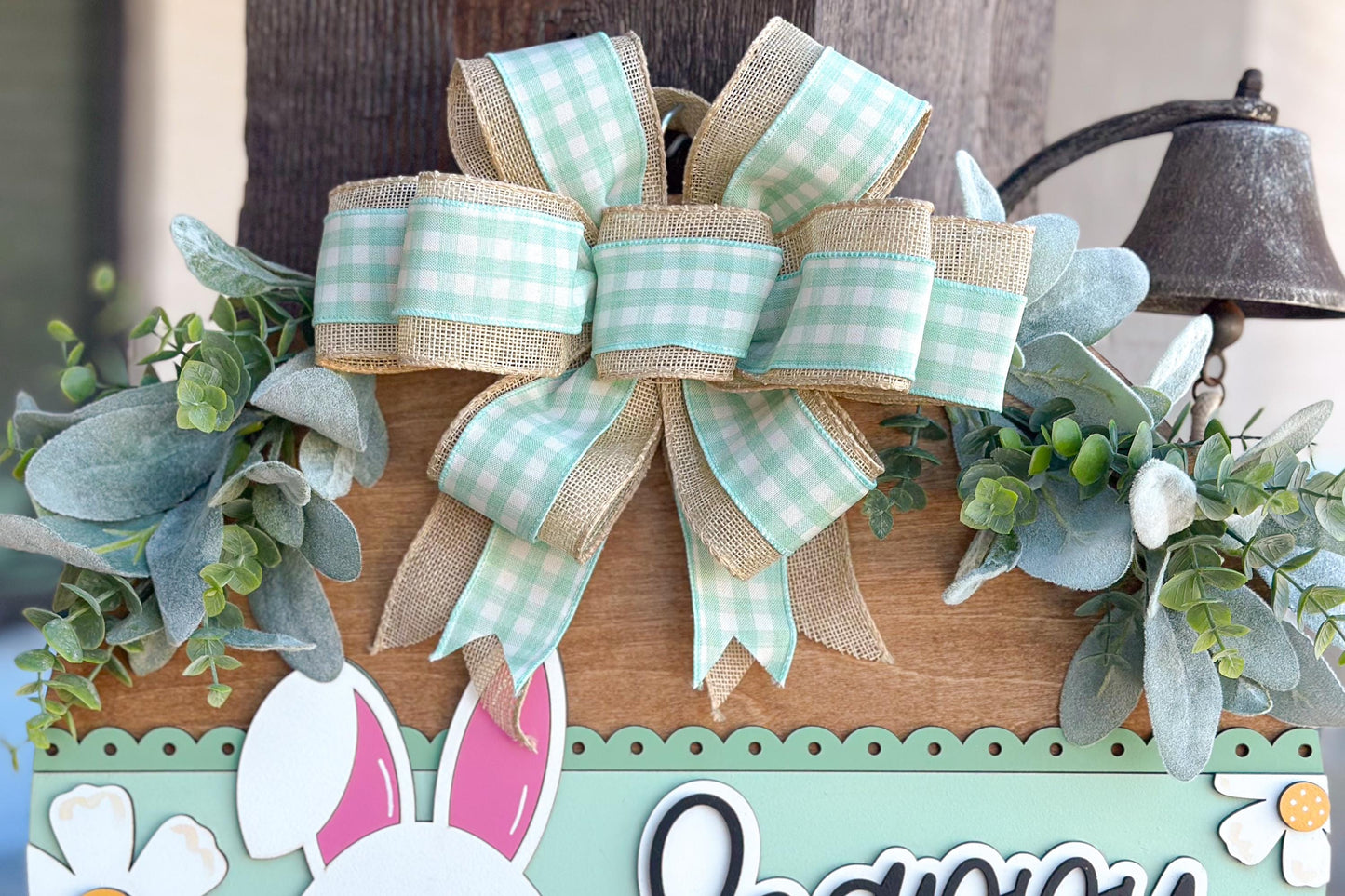 appy Easter Bunny Door Hanger SVG, Laser Cut File, 3D Layered Easter Sign, Spring Porch Decor, Glowforge, Xtool, Laser SVG