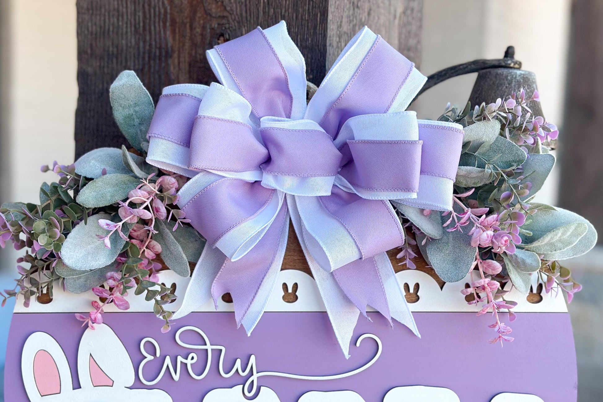 Every Bunny Welcome Easter Door Hanger SVG, Laser Cut File, 3D Layered Easter Sign, Spring Porch Decor, Glowforge, Xtool, Laser SVG