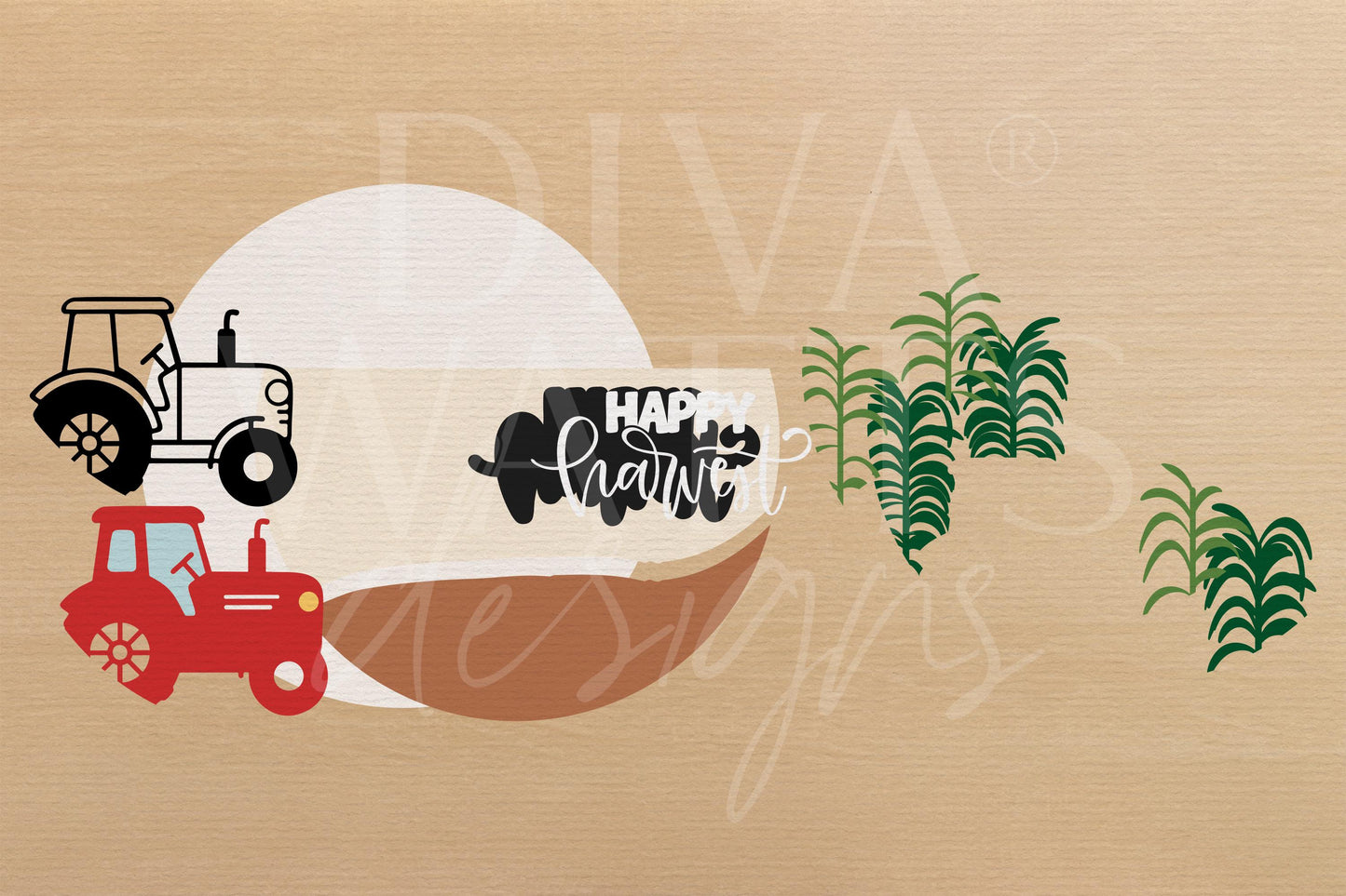 Template | Glowforge xTool Digital Fall Decor File