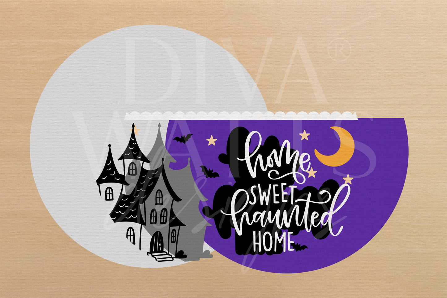 Laser Cut Door Hanger SVG | Hey There Pumpkin SVG File | DIY Round Wood Sign Template | Digital Fall Decor xTool Glowforge Cut File