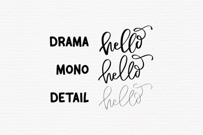 Procreate Calligraphy Brush Set for iPad – 9 Modern Script Brushes | Duo Color, Rainbow, Glitter, Monoline, SVG Lettering