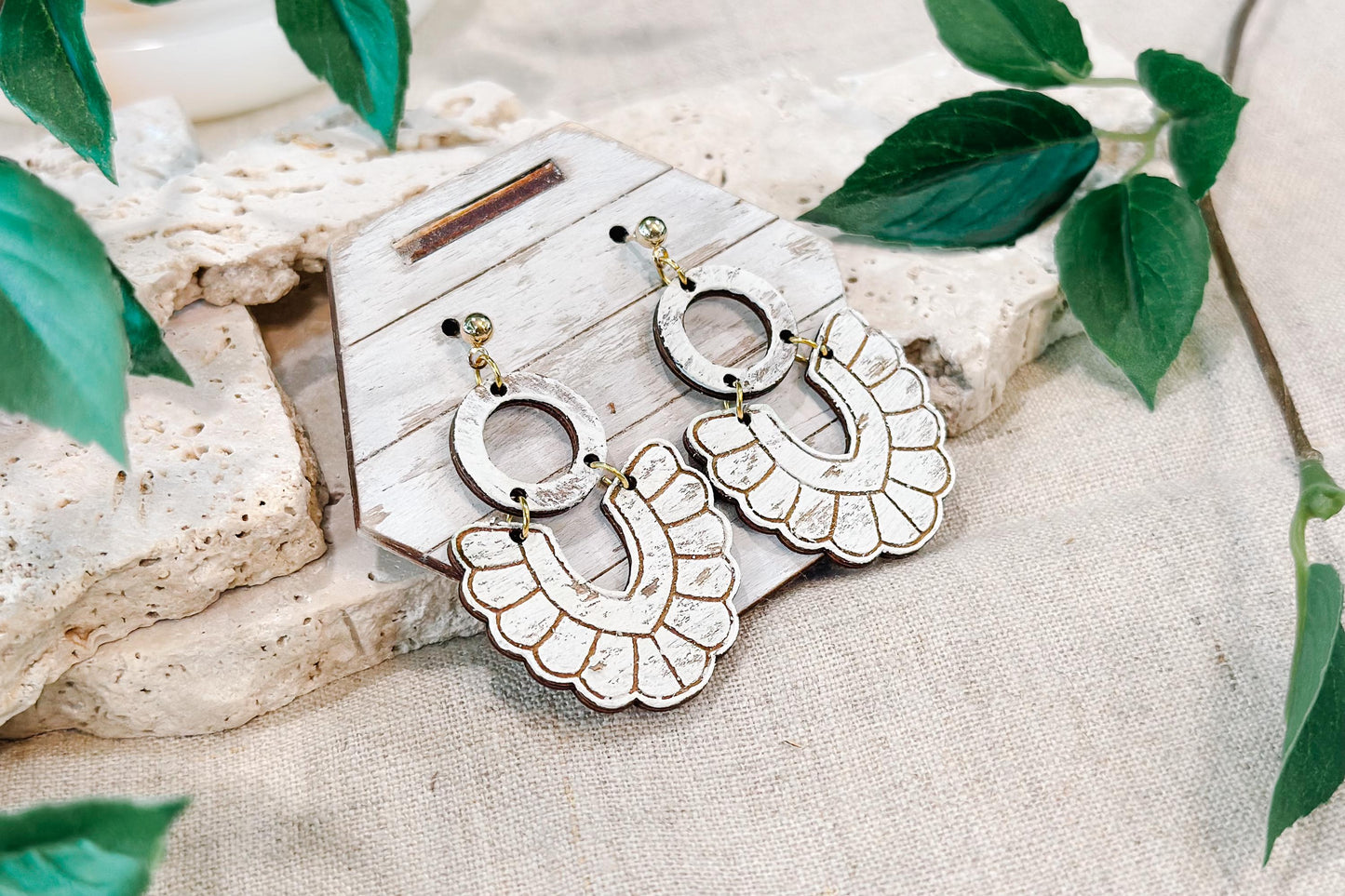 Boho Statement Earring SVG | Layered Laser Cut Jewelry Template | Digital Earrings Cut File for Glowforge xTool | DIY Accessory SVG