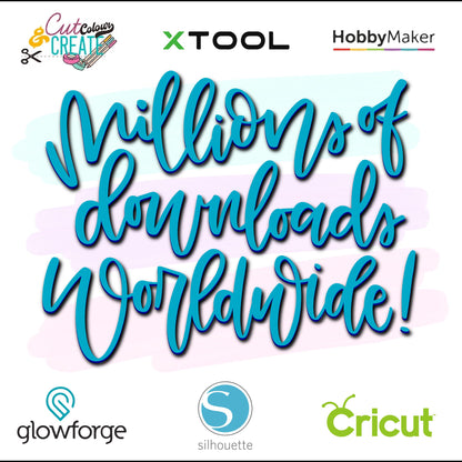 Laser Cut Door Hanger SVG | Hello Winter Sign with Snowflakes | Round Porch Decor Template | DIY SVG for Glowforge xTool