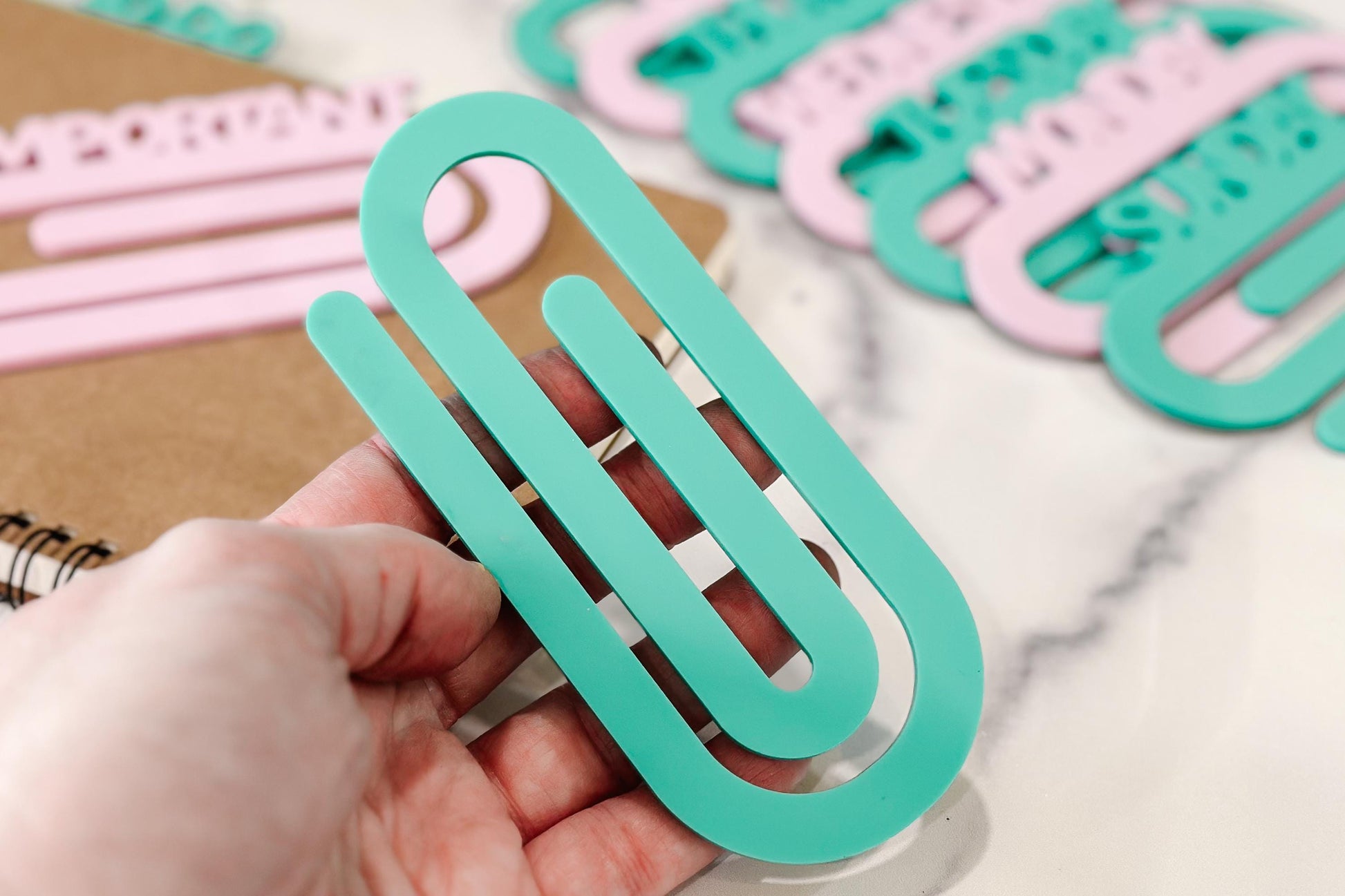 Paperclip Bookmark SVG Set – Days of the Week, To Do & Important Labels, Planner Dividers, Laser Cut Files for 1/8" Acrylic, Glowforge xTool