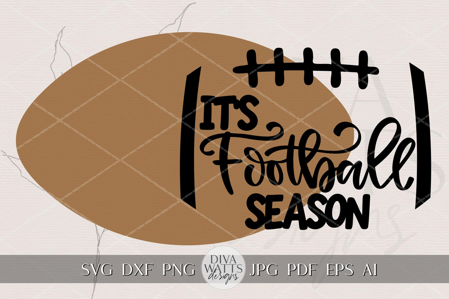 Football Season Door Hanger SVG | Laser Cut File | DIY Layered Wood Sign for Glowforge, xTool, OMTech | Porch Entryway Sports Décor