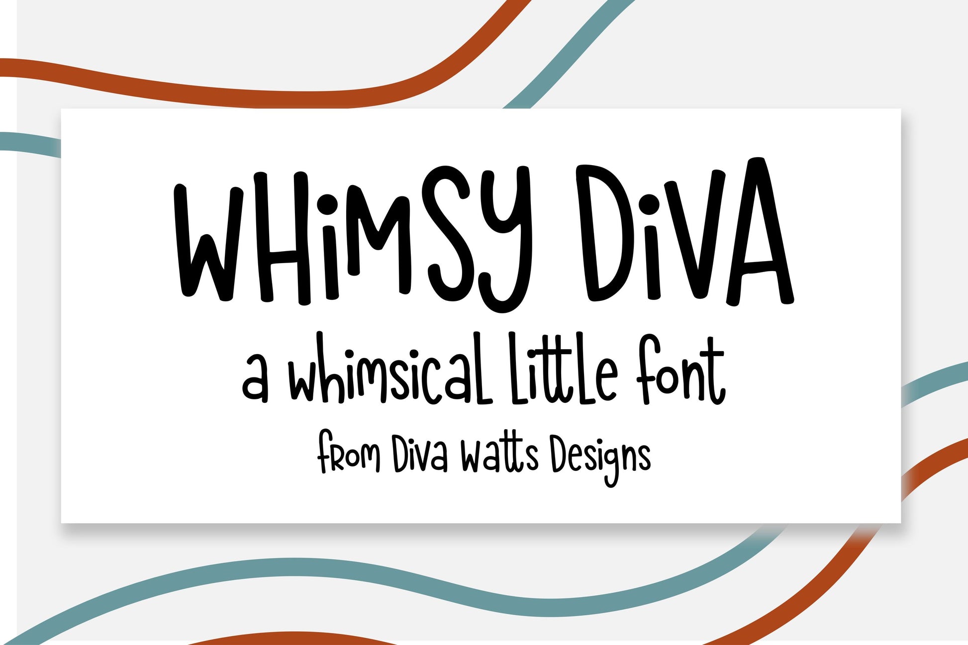 Whimsy Diva Font Featuring Tall Playful Handwritten Lettering With Uppercase, Lowercase, Numbers And Symbols, Perfect For Signs, Branding, Sublimation, Cricut Projects, Door Hangers, Nursery Decor And Creative DIY Designs.