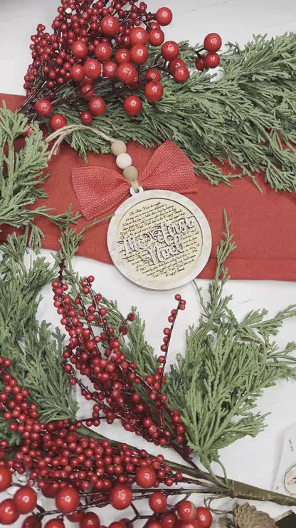 The First Noel Christmas Ornament SVG for Laser Cutting - Beautiful Christmas Carol Round Design | Laser Ornament SVG | Easy Ornament svg