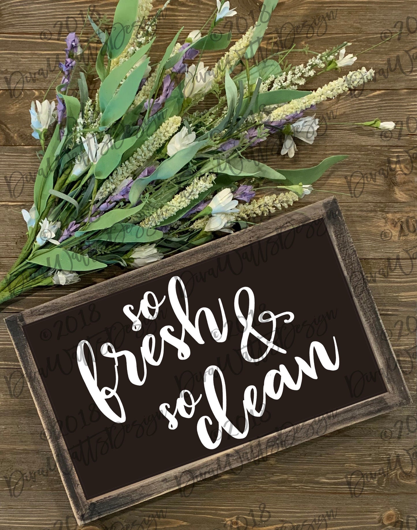 SVG | So Fresh And So Clean | Cutting File | & | Bathroom Farmhouse Rustic Sign | Wall Decor | Vinyl Stencil HTV | eps dxf ai | Guest Bath