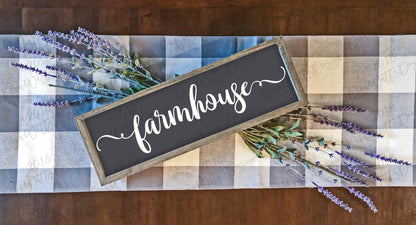 Farmhouse SVG | Sign | Wood Sign | PNG | Cuttable | Cricut | Instant Download | Tea Towel | Pillow | More | Use for Stencil | Vinyl | Swirly