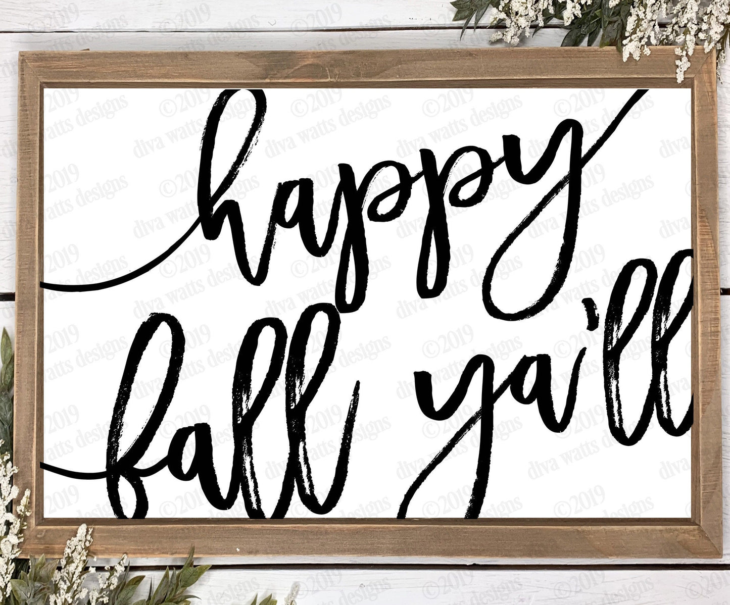 SVG Happy Fall Ya'll | Autumn | Halloween | Cutting File | DXF PNG eps | Instant Download | Vinyl Stencil | Rough & Clean Text Oversized