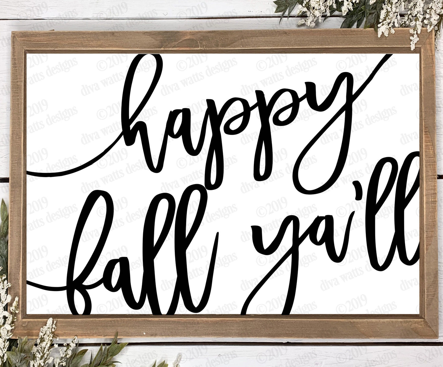 SVG Happy Fall Ya'll | Autumn | Halloween | Cutting File | DXF PNG eps | Instant Download | Vinyl Stencil | Rough & Clean Text Oversized