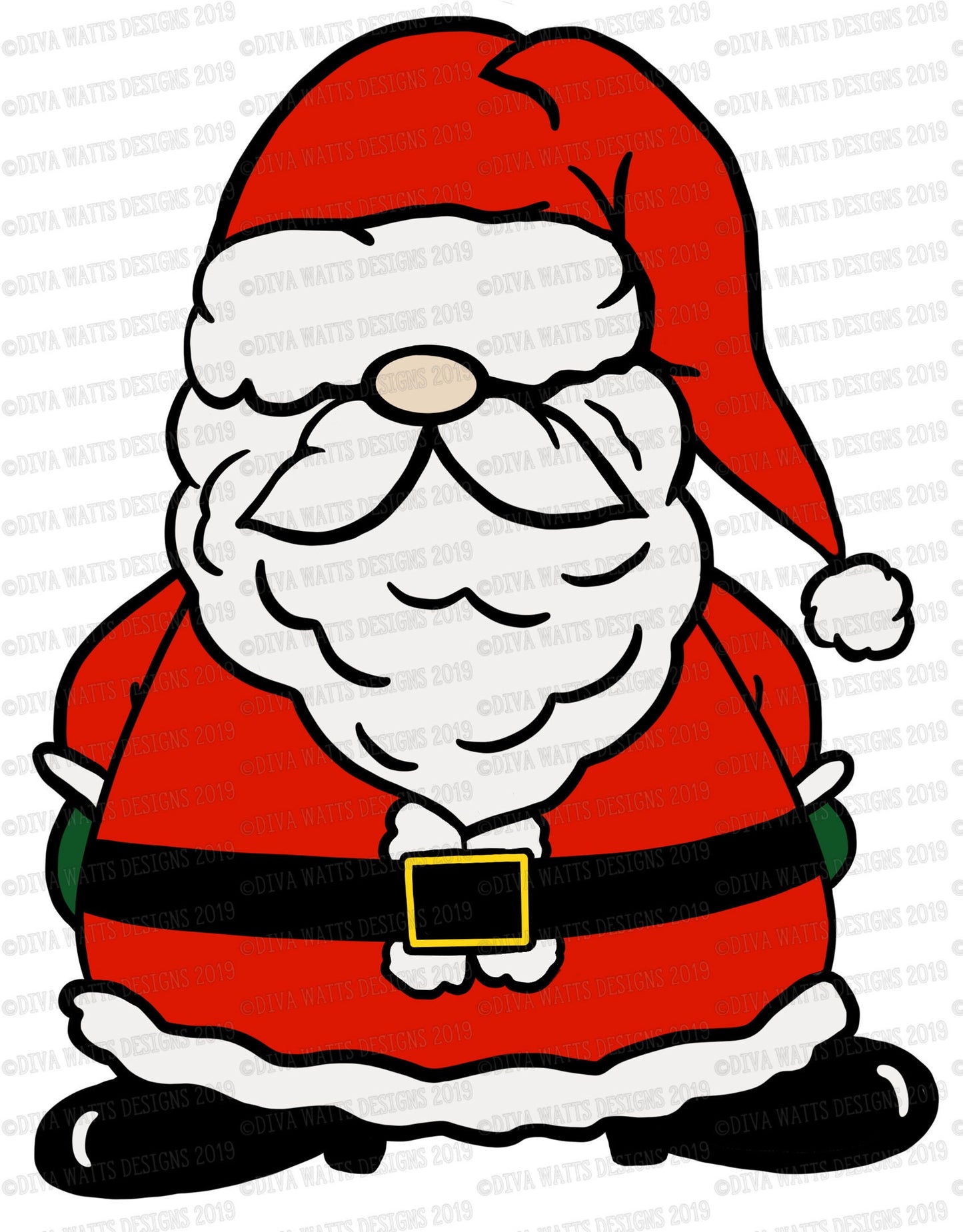 SVG Santa Claus Gnome | Cutting File | St. Nick Kris Kringle | Layered | DXF | Shirt Sign | Vinyl Stencil HTV | Instant Download | Christmas