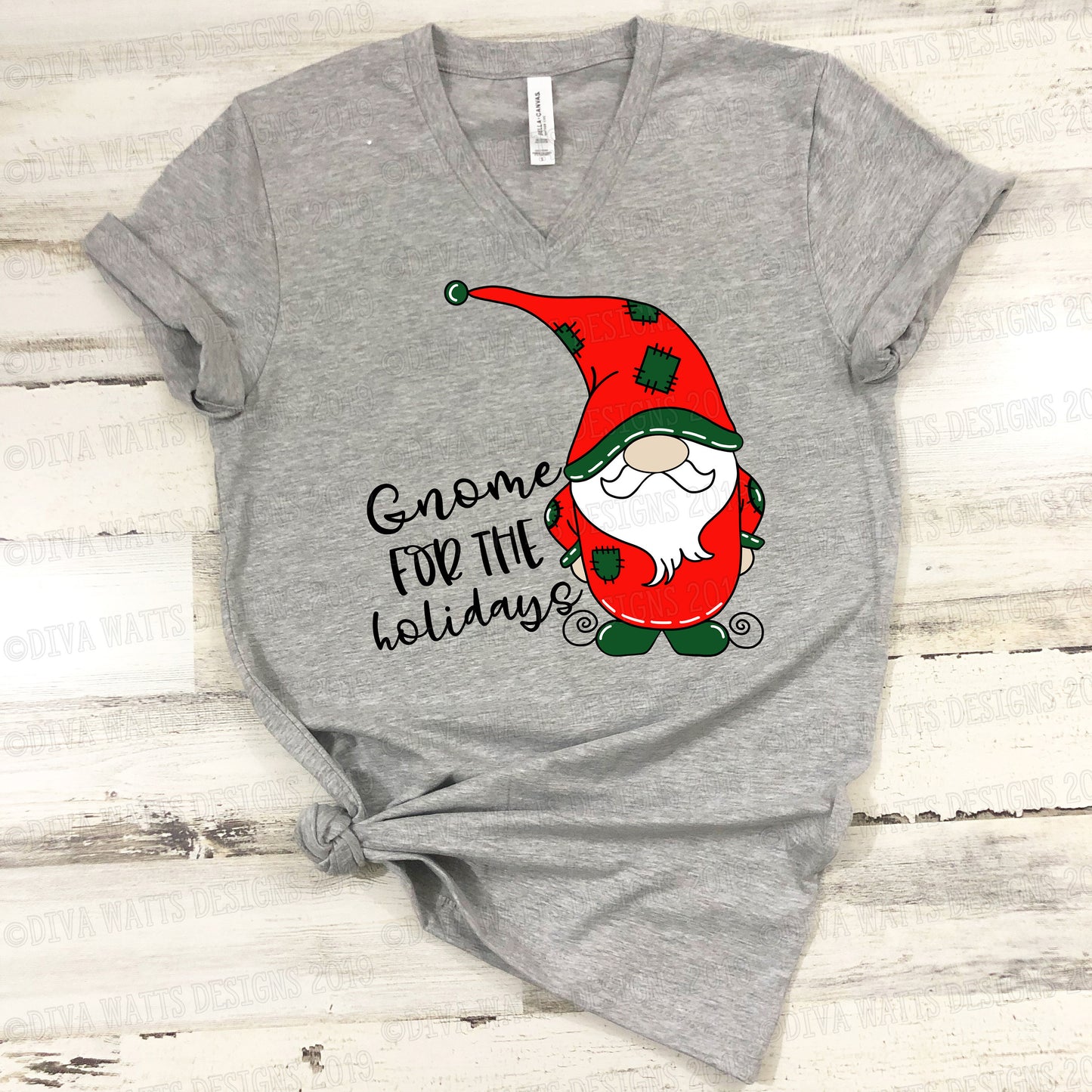 SVG Gnome for the Holidays | Cutting File | Christmas Gnomes | Art | Sign | Shirt | Vinyl Stencil HTV | DXF png eps jpg | Instant Download