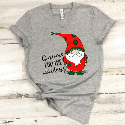 SVG Gnome for the Holidays | Cutting File | Christmas Gnomes | Art | Sign | Shirt | Vinyl Stencil HTV | DXF png eps jpg | Instant Download