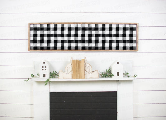 SVG Long Buffalo Check Plaid | Cutting File | Instant Download | Background | Farmhouse Signs Shirts  | Vinyl Stencil HTV | dxf