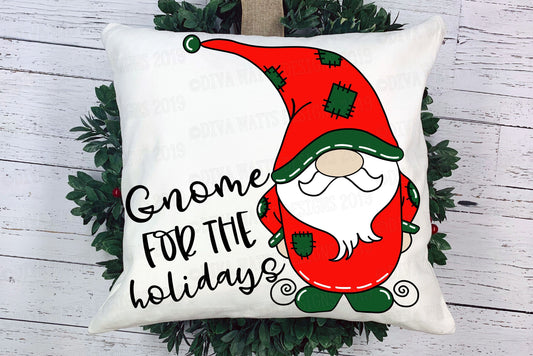 SVG Gnome for the Holidays | Cutting File | Christmas Gnomes | Art | Sign | Shirt | Vinyl Stencil HTV | DXF png eps jpg | Instant Download