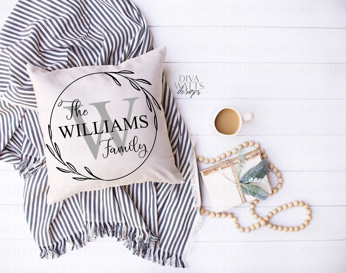 SVG Family Monogram Sign | Cutting File | Last Name | Add Your Text & Font | Customize Personalize | Vinyl Stencil HTV Instant Download PNG