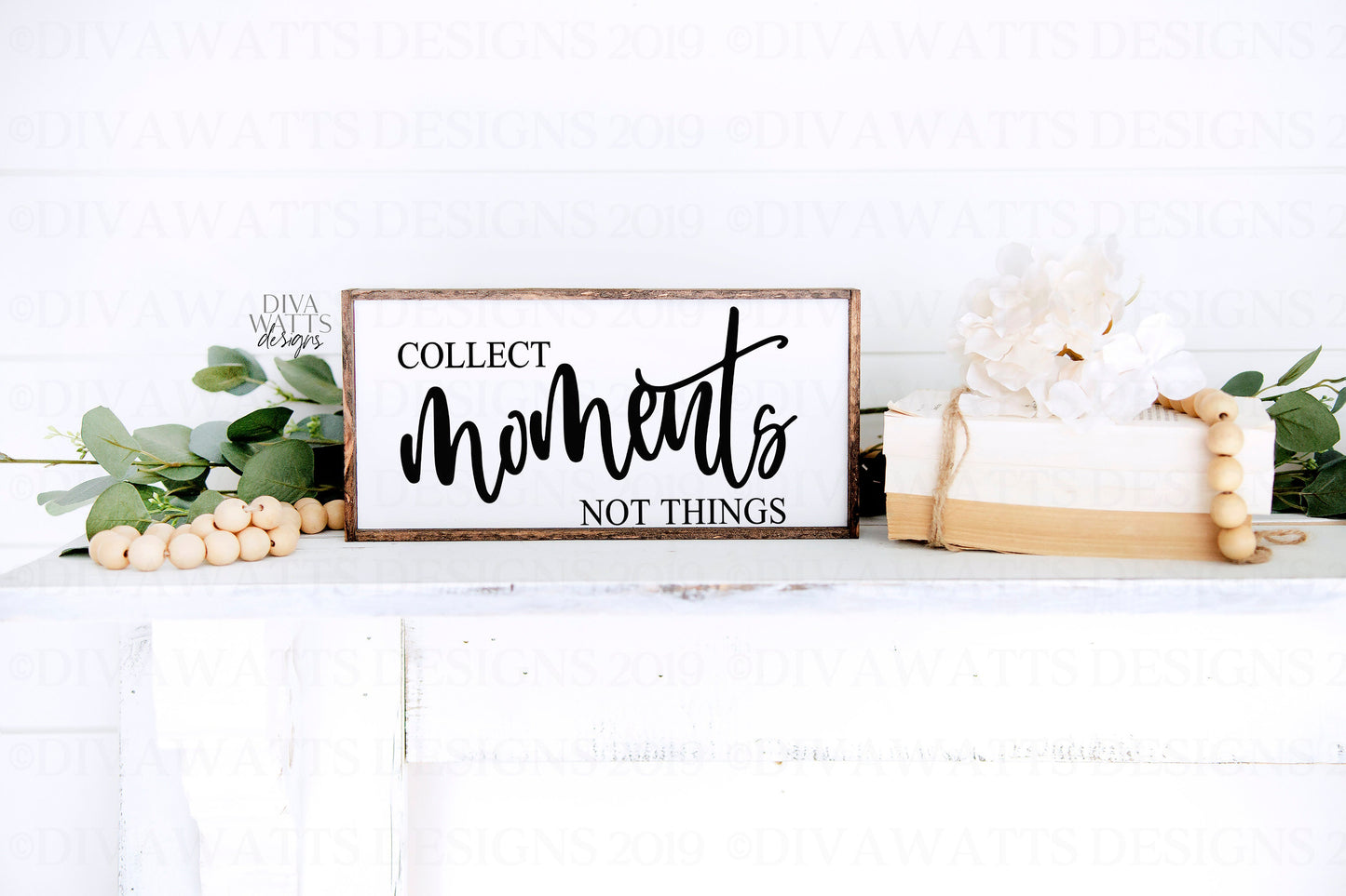 SVG Collect Moments Not Things | Cutting File | Farmhouse  Sign | Vinyl Stencil HTV | Pillow Shirt | Memories | Family | PNG jpg