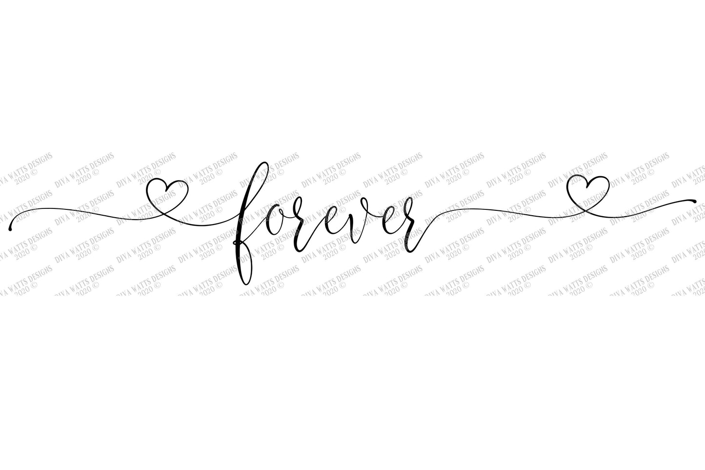 SVG | Forever | Cutting File | Vinyl Stencil HTV | Wedding