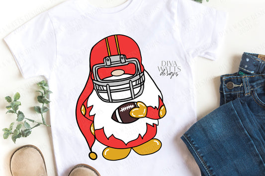 Football Gnome With Helmet SVG