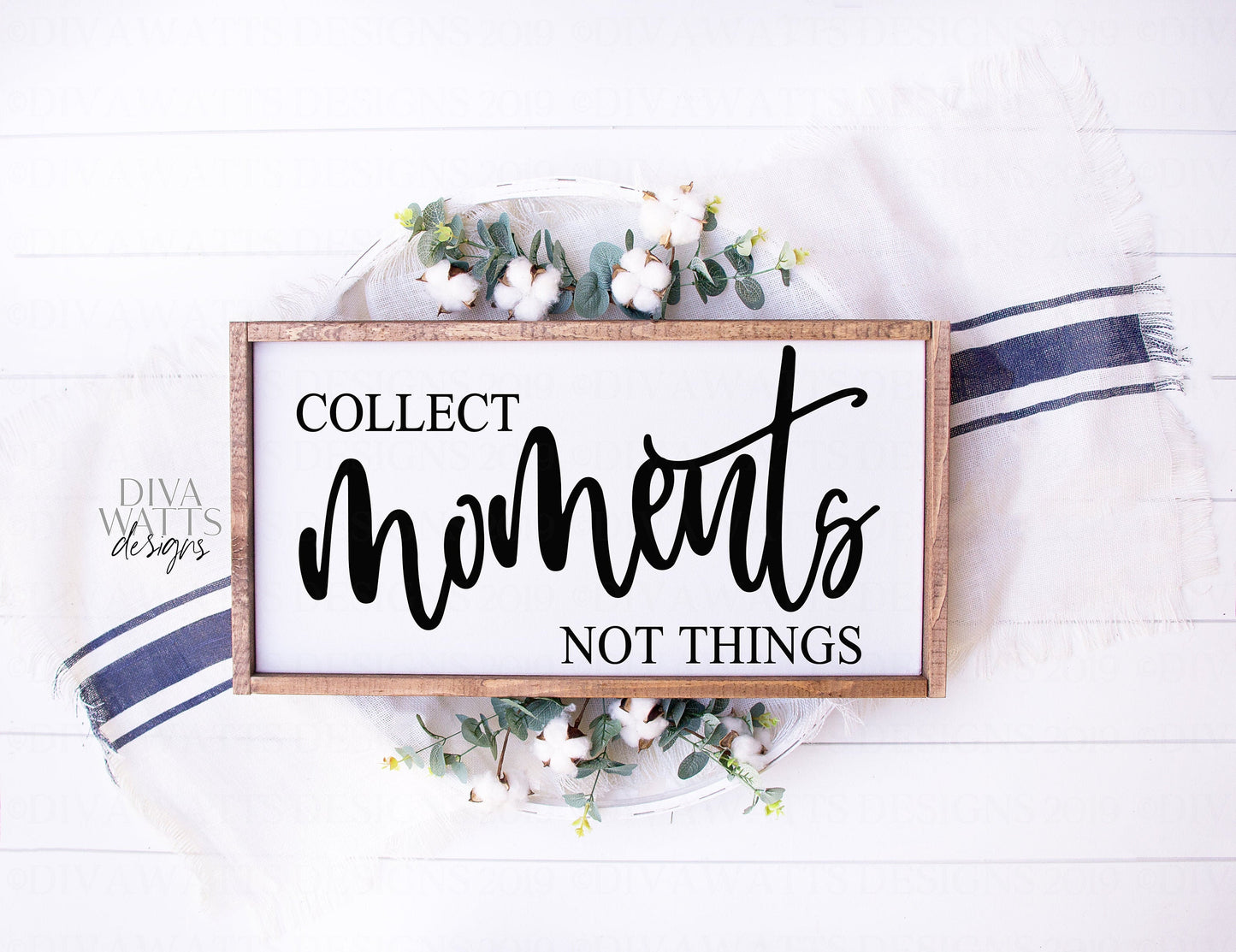 SVG Collect Moments Not Things | Cutting File | Farmhouse  Sign | Vinyl Stencil HTV | Pillow Shirt | Memories | Family | PNG jpg