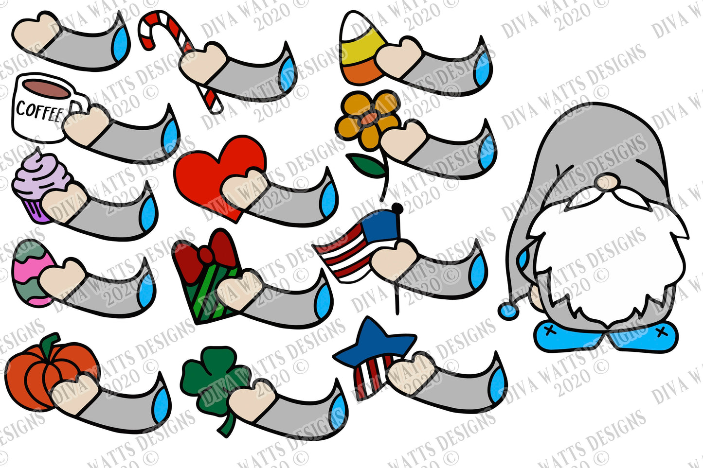 SVG | Build A Gnome | Cutting File | Laser Cricut Silhouette | Sign Shirt | Vinyl Stencil HTV Wood | Holiday Bundle Set png ai jpg | Gnomes