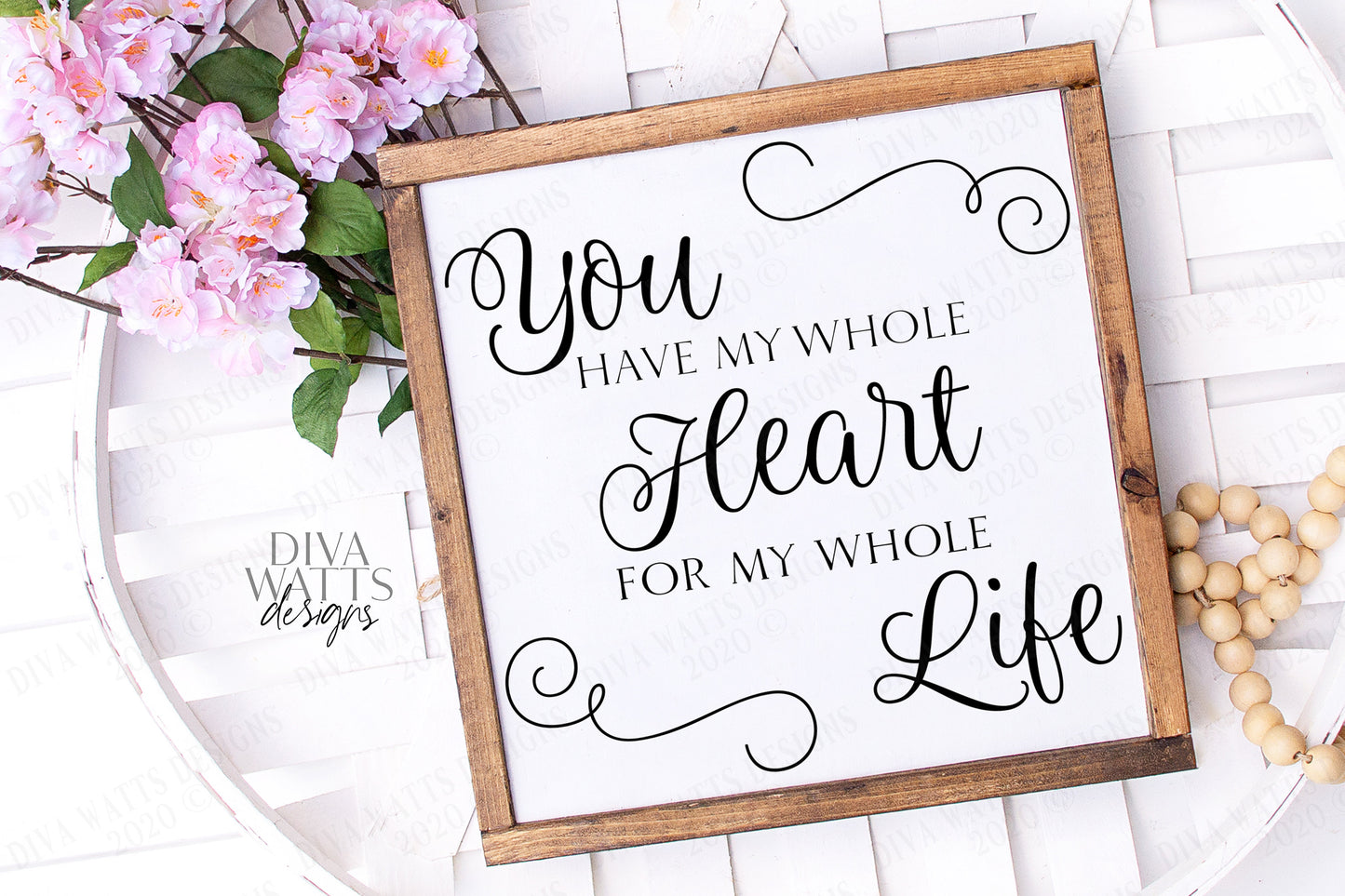 SVG | You Have My Whole Heart For My Whole Life | Cutting File | Vinyl Stencil HTV | Love Romance Wedding Anniversary | Sign | eps jpg pdf
