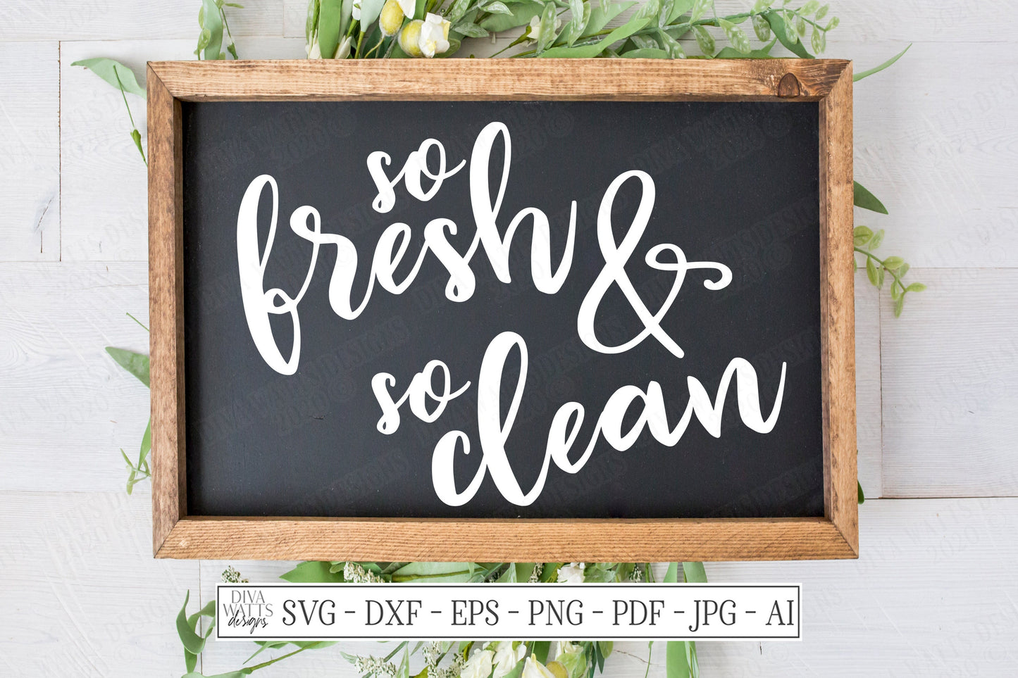 SVG | So Fresh And So Clean | Cutting File | & | Bathroom Farmhouse Rustic Sign | Wall Decor | Vinyl Stencil HTV | eps dxf ai | Guest Bath