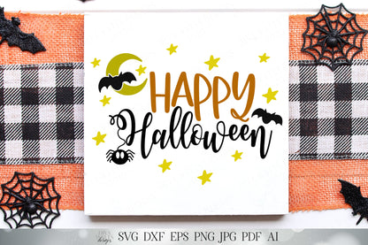 Happy Halloween | Fall Autumn | Cutting File and Printable | SVG DXF JPG and More!