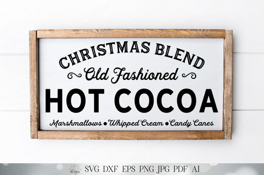 Hot Cocoa SVG | Christmas Kitchen Design