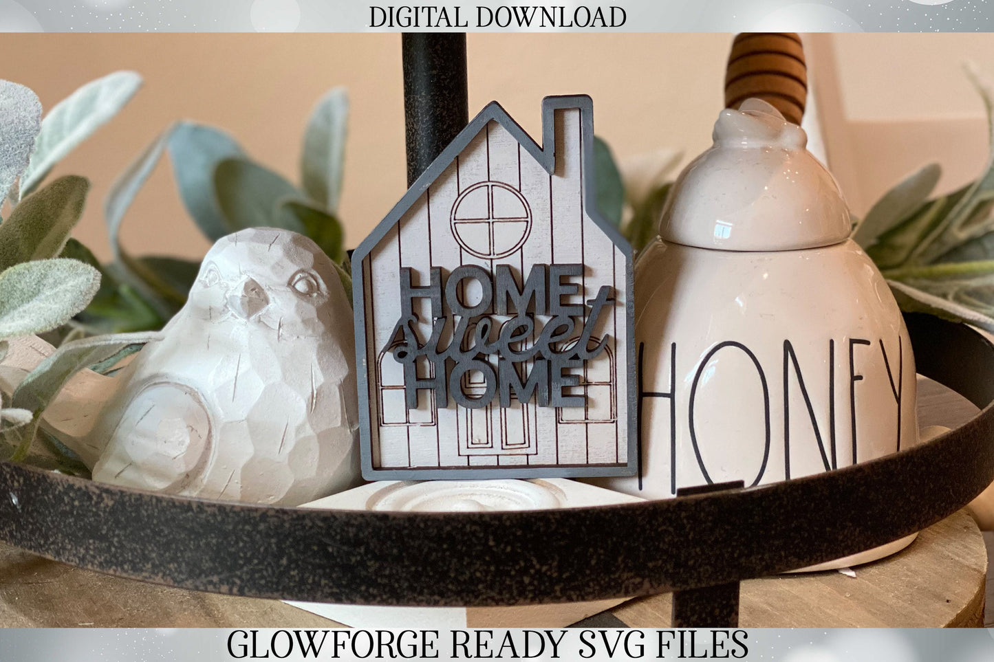 3D Houses with Vertical & Horizontal Shiplap | Farmhouse | Home | Christmas Ornament | Glowforge | Cutting File | SVG Set | Tiered Tray