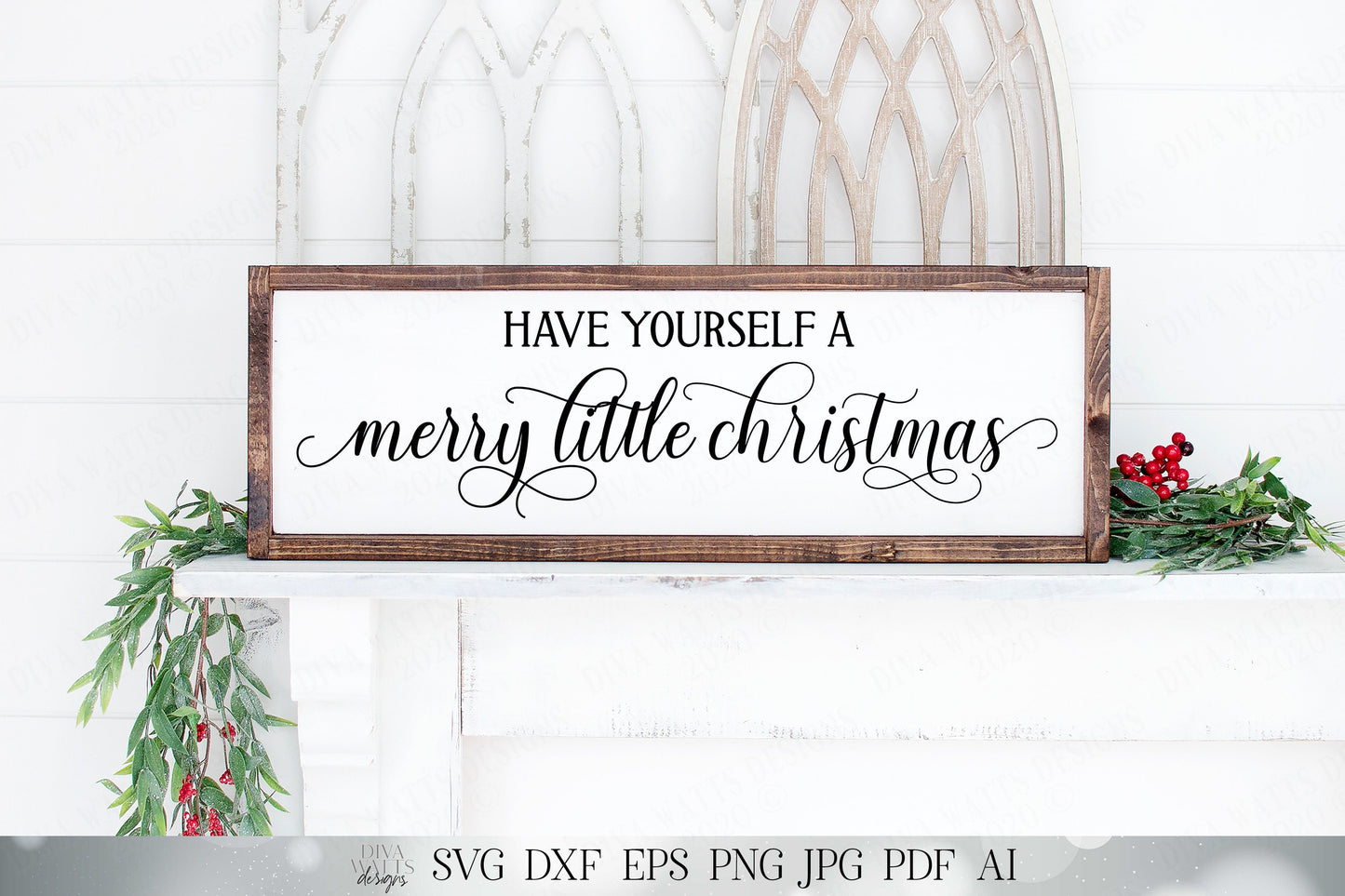 Have Yourself A Merry Little Christmas SVG | Farmhouse SVG | Cricut SVG | Christmas svg | dxf and more!