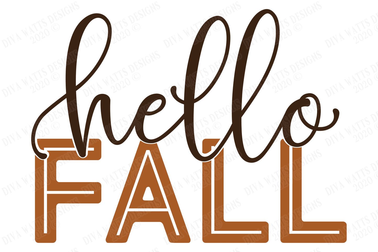 Hello Fall SVG | Fall SVG | Fall Shirt SVG | Fall Sign svg | dxf and more! | Printable