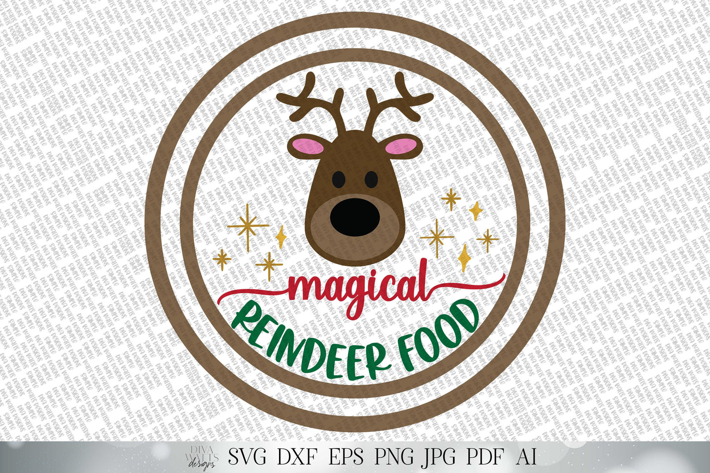 Reindeer Food SVG | Reindeer SVG | Christmas SVG | Reindeer Snack svg | dxf and more! | Create Stickers & More