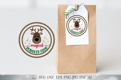 Reindeer Food SVG | Reindeer SVG | Christmas SVG | Reindeer Snack svg | dxf and more! | Create Stickers & More