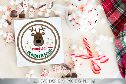 Reindeer Food SVG | Reindeer SVG | Christmas SVG | Reindeer Snack svg | dxf and more! | Create Stickers & More