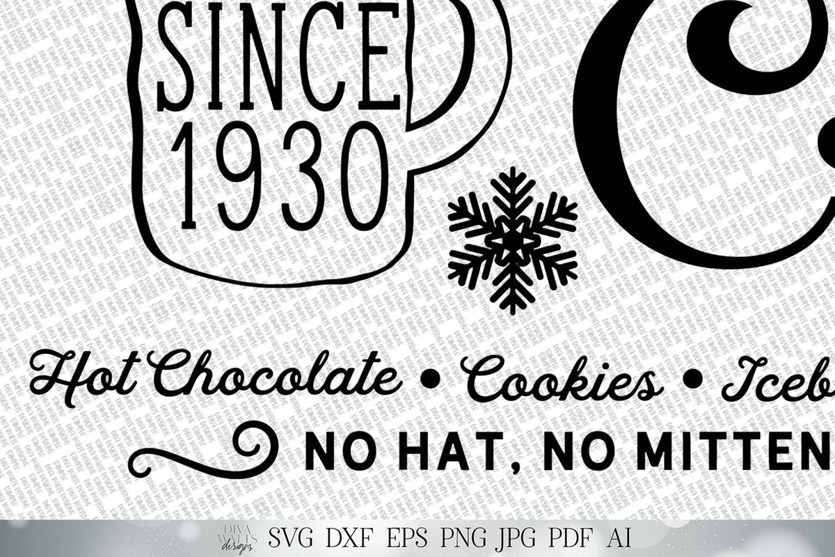 Frosty's Snowflake Cafe SVG | Christmas Design