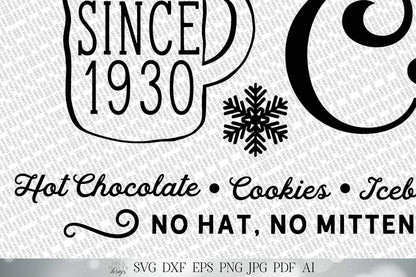 Frosty's Snowflake Cafe SVG | Christmas Design