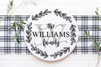 Round Monogram Sign Making Bundle | Farmhouse Sign Bundle | SVG Bundle | dxf and eps included! | Glowforge SVG