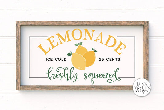 Lemonade SVG | Farmhouse Lemons Sign | DXF and More