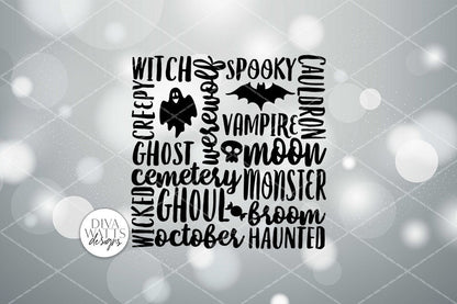 Halloween Subway Art SVG | DXF and More