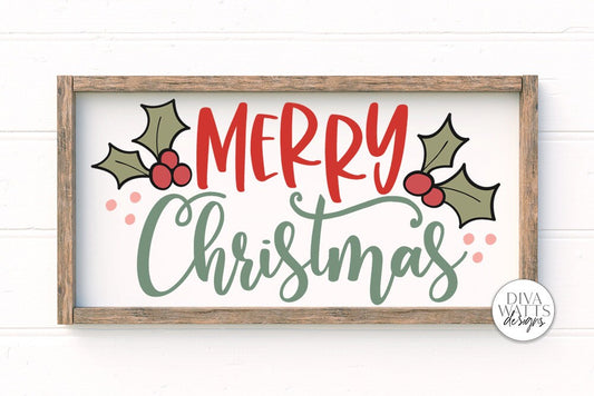 Merry Christmas SVG | Farmhouse Sign Design