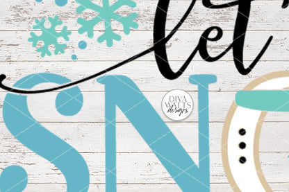 Let It Snow | Christmas Sign Design