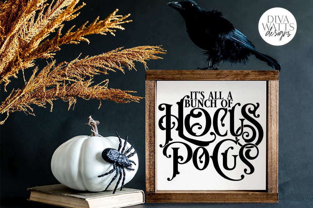 It's All A Bunch Of Hocus Pocus SVG | Halloween Witch Word Art Design