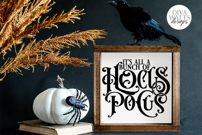 It's All A Bunch Of Hocus Pocus SVG | Halloween Witch Word Art Design