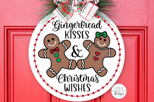 Gingerbread Kisses & Christmas Wishes SVG | Winter Design