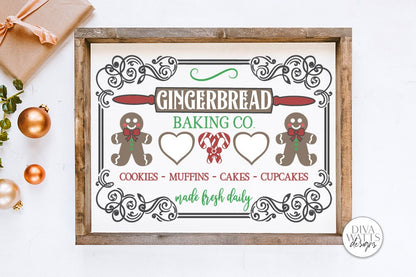 Gingerbread Baking Co SVG | Christmas / Winter Design
