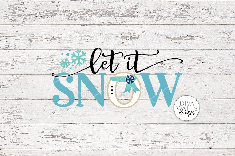 Let It Snow | Christmas Sign Design