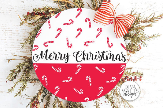 Merry Christmas SVG | Candy Cane Design